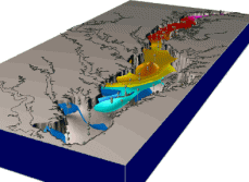 Chemikalienkonzentration in einem Wasserkörper