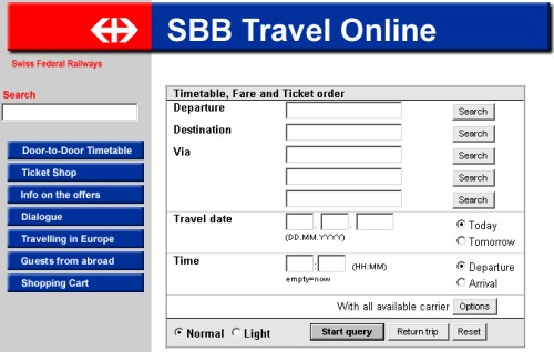 Example of a Form-based User Interface