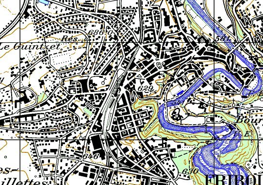 Part of the Fribourg Map
