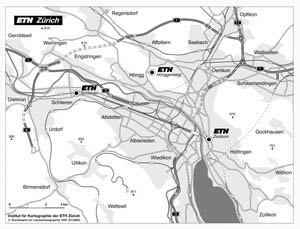  Map for students orientation support for ETH Zurich 2002