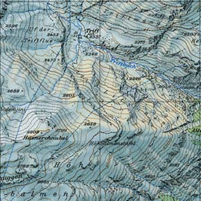 Landeskarte        1:25000, reproduziert mit Bewilligung von swisstopo (BA057224)