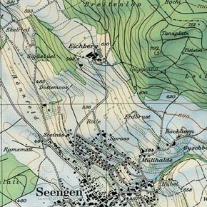 Landeskarte        1:25000, reproduziert mit Bewilligung von swisstopo (BA057224)