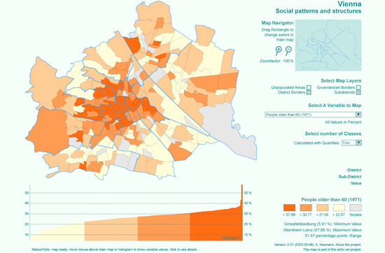 Interactive quantitative choroplethic map (Andreas Neuman, IKA ETH)