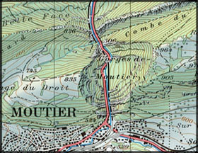  Corresponding topographic map