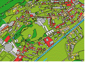 Example of a map of Davos (www.geoswiss.ch).